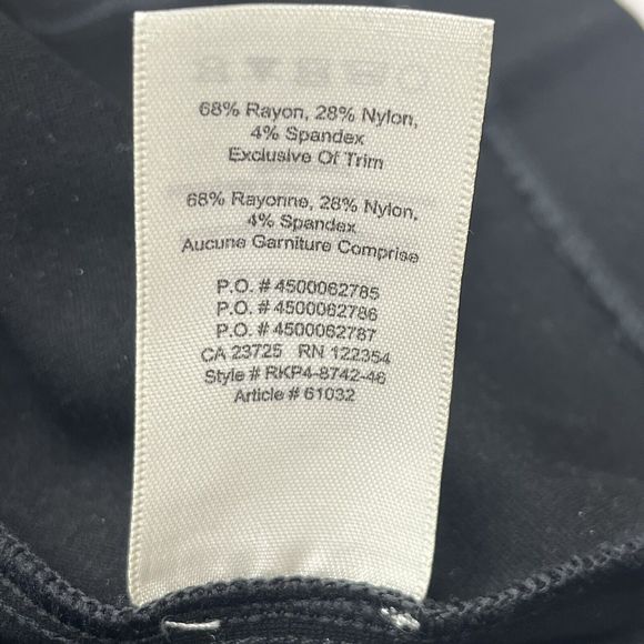 Aritzia Wilfred Black Scriva Sheath Dress Bell Sleeves LBD Ponte Knit Size S - Picture 5 of 8